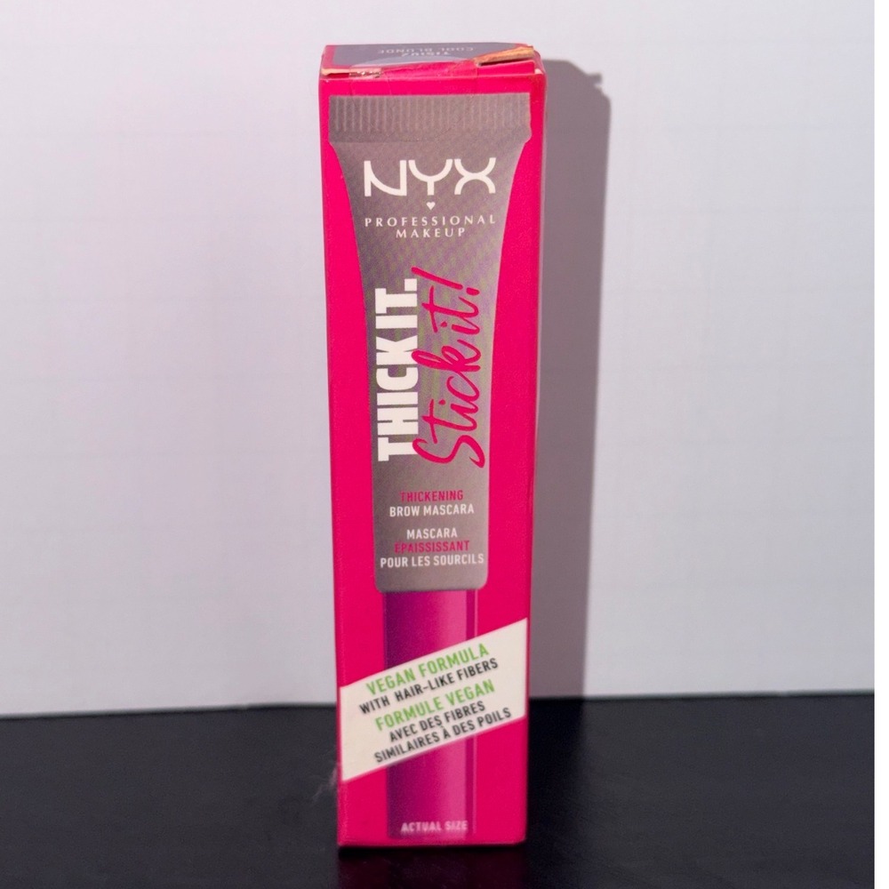 NYX Thick It Stick It Thickening Brow Mascara Cool Blonde TIS02 Vegan 7mL